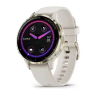 GARMIN Venu 3S elefántcsont krémarany szilikon szíjjal