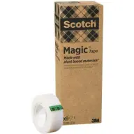 3M SCOTCH Magic Duct tape 19 mm x 33 m environmentally friendly transparent 12pcs