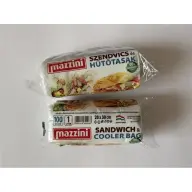 MAZZINI 105030 Cooler and snack bag with tie handles transparent 2 l