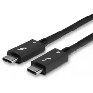 LINDY Thunderbolt 4 Összekötő Fekete 1m 31120