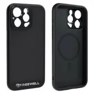 FREEWELL Sherpa hrbtni ovitek iPhone 15 Pro Max črn