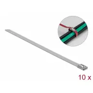 DELOCK Rozsdamentes Acél Kábelkötegek Hossza 300 x Szélesség 7.9 mm 10 db.