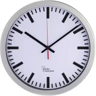 HAMA 136244 STATION DFC wall clock silver