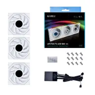 LIAN LI UNI FAN TL LCD 120mm fehér 3 darabos szett