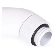 ALPHACOOL 1748 Eiszapfen angled adaptor 45 degree rotatable G1/4 outer thread to G1/4 ínner thread - white