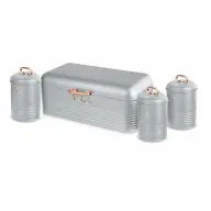 BERLINGER HAUS BH/6755 Moonlight Collection Bread Bin 3-Piece Storage Set