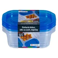 TOO 3db-os 500ml-es téglalap alakú ételtároló doboz szett