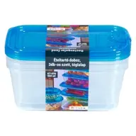 TOO 3db-os 960ml-es téglalap alakú ételtároló doboz szett