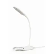 GEMBIRD TA-WPC10-LED-01-W Desk lamp with wireless charger white