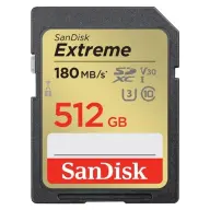 SANDISK Extreme 512GB SDXC 130 MB/s SDSDXVV-512G-GNCIN