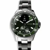 WITHINGS Scanwatch Nova 42mm rozsdamentes acél tok és szíj-zöld