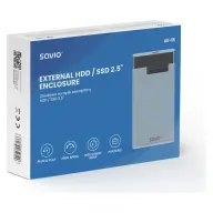 SAVIO AK-66 2.5" USB 3.0 Külső HDD/SSD ház átlátszó