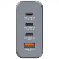VERBATIM 4-Port GaN Wall Charger 140W sivo