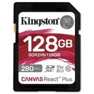 KINGSTON Canvas React Plus V60 128GB SDXC 100 MB/s SDR2V6/128GB