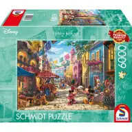 SCHMIDTSPIELE Puzzle játék 6000 darabos Thomas Kinkade Disney Miki és Minnie egér Mexikóban
