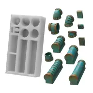 GREEN STUFF WORLD Industrial Pipes Sil