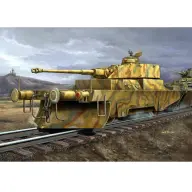 TRUMPETER 1/35 Panzerjagerwagen vasúti kocsi modell