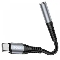 HOCO USB 2.0 Type C Jack transformator Crna-Siva 10cm LS33