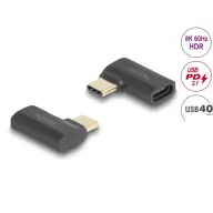 DELOCK USB 4.0 Type C Toldó Antracit 3cm 60245