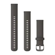 GARMIN Venu 2S óraszíj 18 mm sötétszürke szilikon szürke csat (Quick Release)