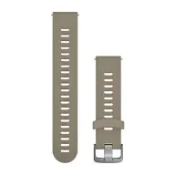 GARMIN Forerunner 645 óraszíj 20 mm homokkő szilikon rozsdamentes csat (Quick Release)