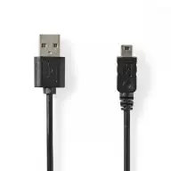 NEDIS USB Mini USB Átalakító Fekete 2m CCGL60301BK20