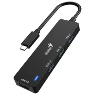 GENIUS UH-400 4 portos USB hub crno