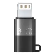 PULUZ USB 2.0 Type C Lightning Töltő/adat Fekete-Szürke 3cm PU649B