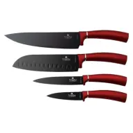 BERLINGER HAUS BH/2887 Burgundi Messerset 4 Party