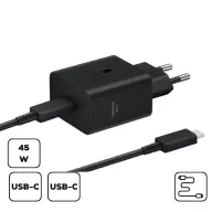 SAMSUNG EP-T4511X Umrežavanje punjač + kabel 45W crno
