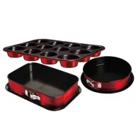 BERLINGER HAUS BH/7635 Muffin sütőformával burgundi cake form set 3db-os