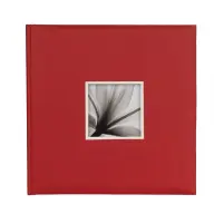 DÖRR Fotóalbum Glass beragasztós 34x34cm 30 lap / 60 side red