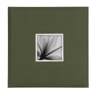 DÖRR Fotóalbum Glass beragasztós 34x34cm 30 lap / 60 side green