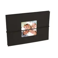 DÖRR Fotóalbum leporelló Glass 24pcs 10x15 black
