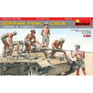 MINIART 1/35 Német Afrika-hadtest tank személyzet speciális kiadás fegyverekkel modell kiegészítő