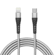 DELIGHT USB 2.0 Type C Lightning Töltő/adat Szürke 2m 554342