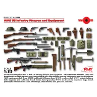 ICM 1/35 Első világháborús amerikai gyalogság fegyverzet és felszerelés modell kiegészítő