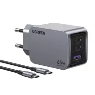 UGREEN Nexode Pro Wall charger 65W + kabel sivo-crna