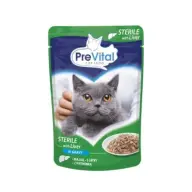 PREVITAL Macskaeledel alutasakos ivartalanított Katzen máj szószban 100g