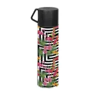 HEREVIN 161712-019 Flamingo vákuum palack bögrével 410ml