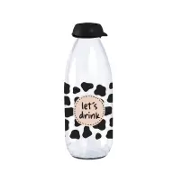 HEREVIN 111741-011 Lets Drink üveg palack pöttyös 1000ml Fekete