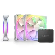 NZXT F120 RGB DUO fehér 3 darabos szett vezérlővel