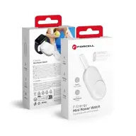 FORCELL F-energy Mini Apple watch kompatibilis vezeték nélküli töltő / power bank fehér (1A 25W/1200 mAh)