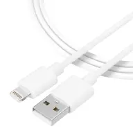 TACTICAL Smooth Thread USB / Lightning töltő- és adatkábel 1m fehér