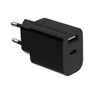GEMBIRD 12W 2-port universal USB charger (A+C) 2.4 A negru