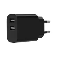 GEMBIRD 12W 2-port universal USB charger 2.4 A crno