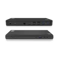 ACT CONNECTIVITY USB-C dokkolóállomás 4K 2 vagy 3 HDMI/DisplayPort monitorhoz DisplayLink