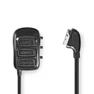 NEDIS SCART Elosztó Fekete 50cm CVGB31835BK05