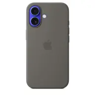APPLE Silikonski ovitek z MagSafe pritrditvijo za iPhone 16 kamnito siv