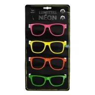 Brille UV fényben fluoreszierend Plastik neon Farben